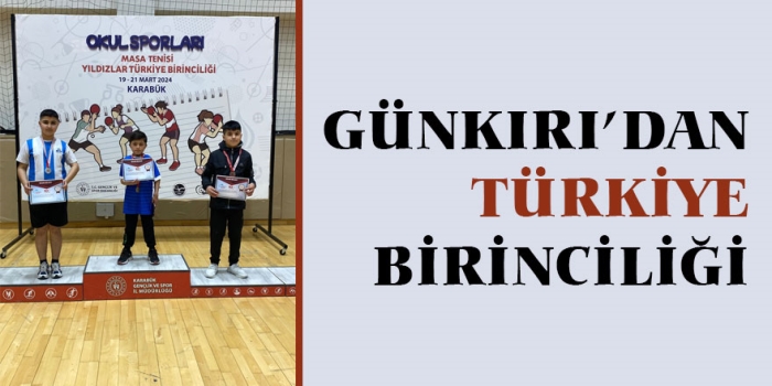 Ahmet Yasin Aydemir masa tenisinde Türkiye şampiyonu oldu