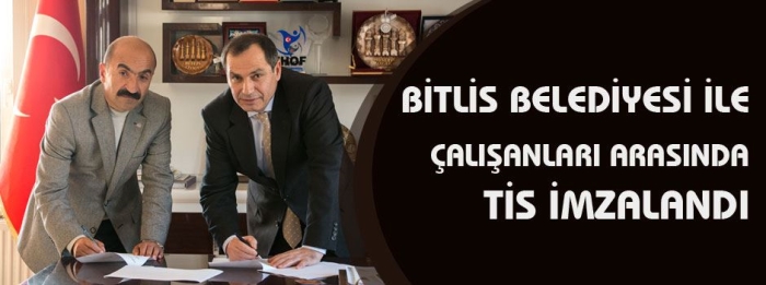 Belediye ile çalışanları arasında TİS imzalandı