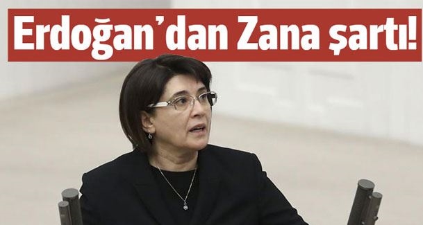 Erdoğan Zana'dan yemin istedi