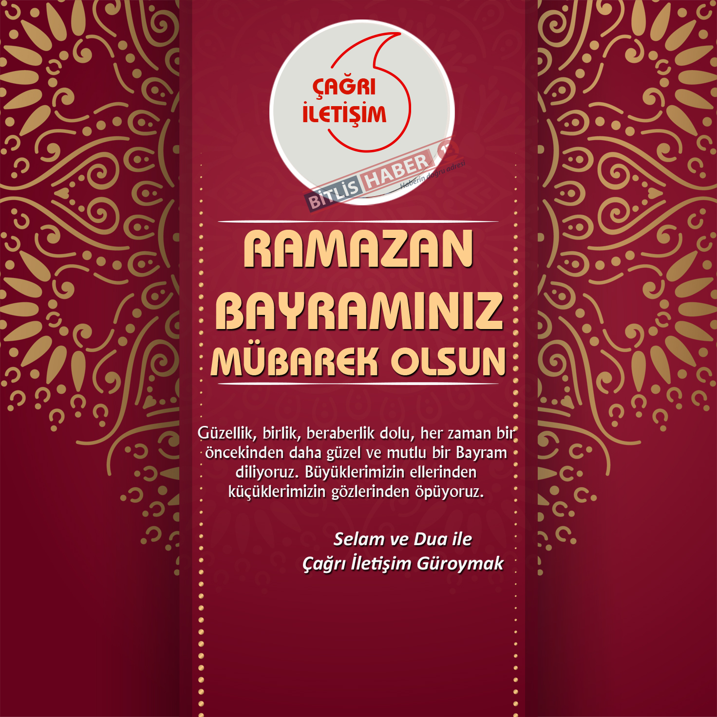 Bitlis ve ilçelerinde siyasi, kurum amirleri ve iş adamlarından Ramazan Bayramı sebebiyle birer mesaj yayınladı.
