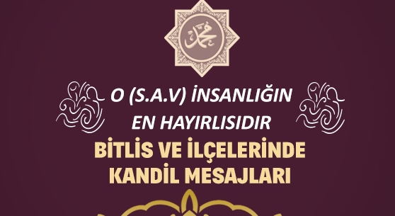 Bitlis ve İlçelerinden Kandil Mesajları 2018