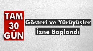 Bitlis'te gösteri ve yürüyüşler izne bağlandı