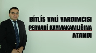 Bitlis Vali Yardımcısı Hakan Şeker Pervari kaymakamlığına atandı