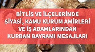 Bitlis ve İlçelerinde Kurban Bayramı Mesajları 2018