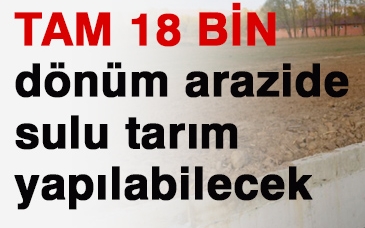 Günkırı Beldesinde sulama kanalının ilk etabı bitirildi