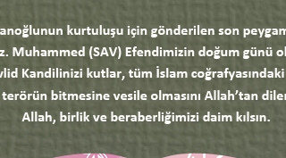 Günkırı Belediye Başkanı Çetinsoy’dan Mevlid Kandili Mesajı