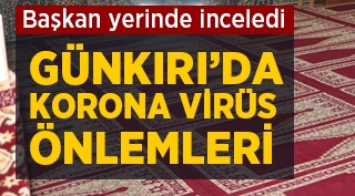 Günkırı'da toplu yaşam alanları dezenfekte ediliyor