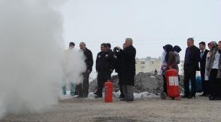 Güroymak Devlet Hastanesinde yangın tatbikatı
