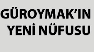 Güroymak'ın 2015 nüfusu açıklandı