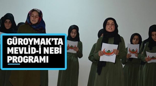 Güroymak Kız Anadolu İmam Hatip Lisesinden Mevlid-i Nebi programı