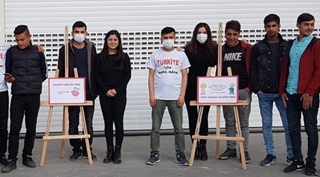 Güroymak'lı Öğrenciler lösemili çocuklar için farkındalık oluşturdular