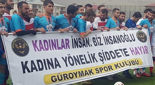 Güroymak Spor Kulübü Kadına Şiddete Hayır Dedi