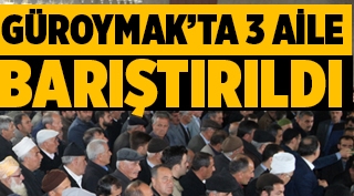 Güroymak’ta 3 aile arasındaki husumet barışla sonuçlandı