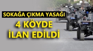 Güroymak'ta 4 köyde sokağa çıkma yasağı ilan edildi