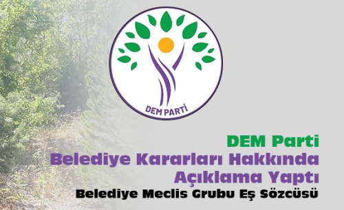 Güroymak'ta DEM Parti'den Belediye Kararları Açıklaması