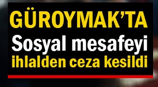 Güroymak'ta kıraathanede oyun oynayanlara ceza kesildi