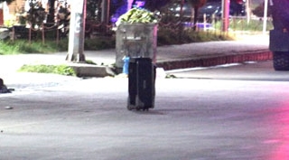 Güroymak’ta polislerin bulduğu şüpheli valiz fünyeyle patlatıldı