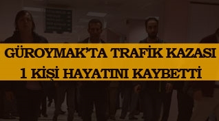 Güroymak’ta trafik kazası 1 kişi hayatını kaybetti