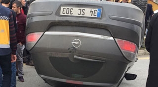 Güroymak’ta trafik kazası 2 yaralı