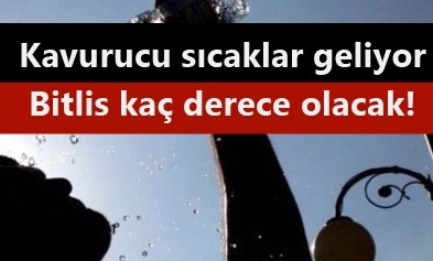 Kavurucu sıcaklar geliyor Bitlis kaç derece olacak!