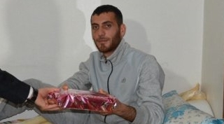 Kaymakam Alibeyoğlu Fırat Kalkanı'nda yaralanan Gölbaşılı askerleri ziyaret etti