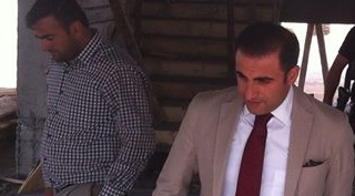 Kaymakam Alibeyoğlu Okul inşaatında incelemelerde bulundu