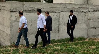 Kaymakam Alibeyoğlu yapılan su deposunda incelemelerde bulundu