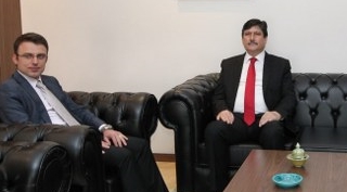 Kaymakam Sancaktutar'dan Rektör Yardım'a ziyaret