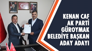 Kenan Caf AK Parti’den Güroymak Belediye Başkan Aday Adaylığını açıkladı