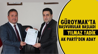 Yılmaz Tadik AK Parti’den Güroymak Belediye Başkan Aday Adaylığını açıkladı