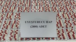 Yolcu otobüsünde 2 bin 800 sentetik uyuşturucu hap ele geçirildi