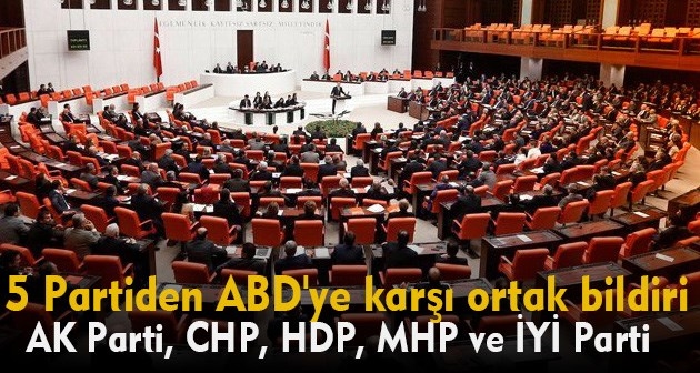 5 Partiden ABD'ye karşı ortak bildiri: Sözde barış planını yok sayıyoruz