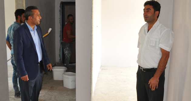 Başkan Çetinsoy, Kur’an Kursu bina yapım çalışmalarını yerinde denetledi