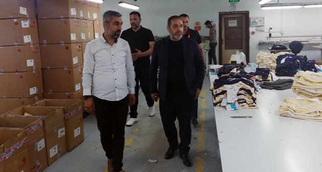 BİGİAD Başkanı Kemal İnan Güroymak’taki tekstil fabrikalarını gezdi