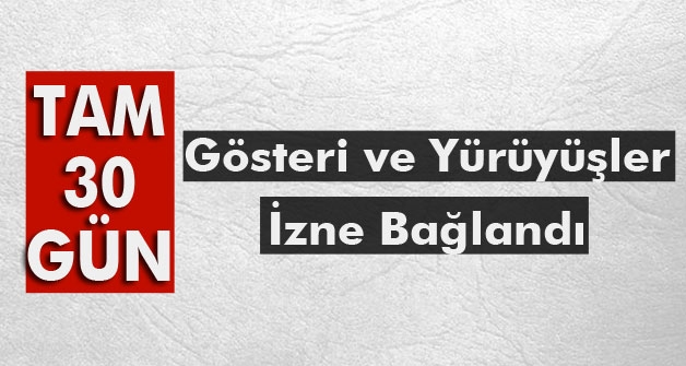 Bitlis'te gösteri ve yürüyüşler izne bağlandı