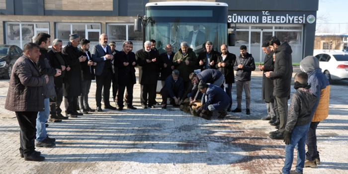 Günkırı Belde Belediyesi filosuna yeni bir halk otobüsü kattı