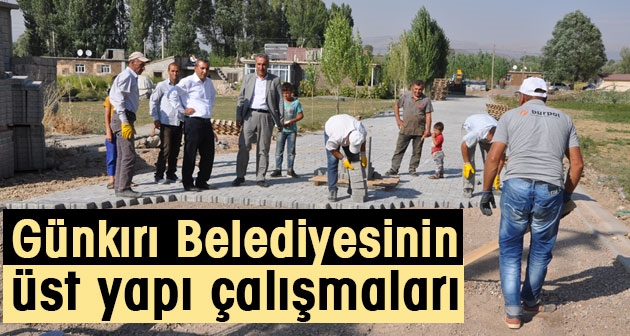 Günkırı Belediyesi tarafından üst yapı çalışmaları