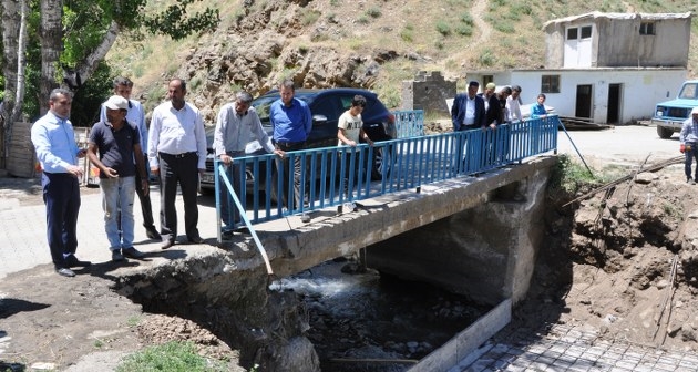 Günkırı’da köprü genişletme çalışması yapıldı