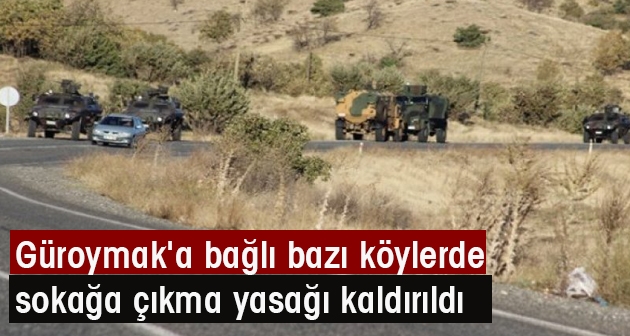 Güroymak'a bağlı bazı köylerde sokağa çıkma yasağı kaldırıldı