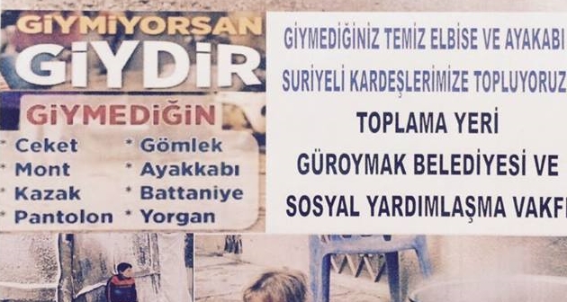 Güroymak Belediyesinden Suriyeli mültecilere yardım eli