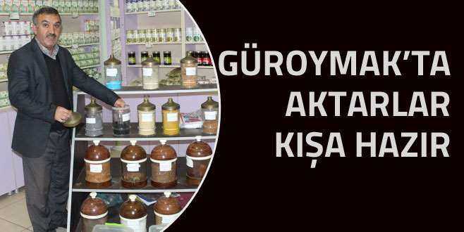 Güroymak'lı aktarlar kış hazırlığını tamamladı