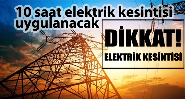 Güroymak'ta 10 saat elektrik kesintisi uygulanacak