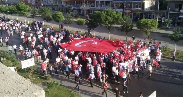 Güroymak’ta 15 Temmuz Milli Birlik Yürüyüşü Yapıldı