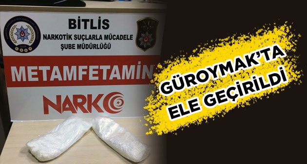 Güroymak'ta 451 Gram Metanfetamin Ele Geçirildi