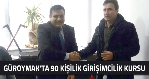 Güroymak'ta 90 kişilik Girişimcilik kursu açılıyor