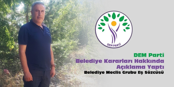 Güroymak'ta DEM Parti'den Belediye Kararları Açıklaması