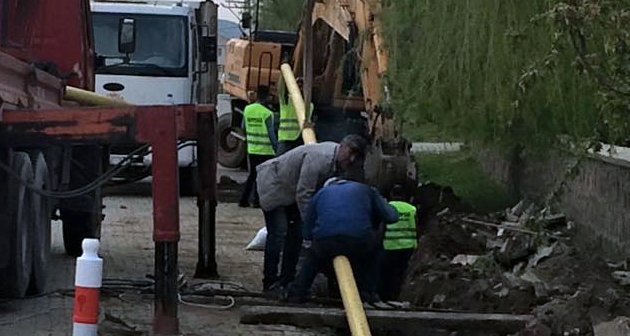 Güroymak'ta doğalgaz çalışmasına start verildi