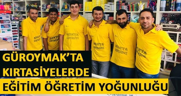 Güroymak'ta kırtasiyelerde yoğunluk yaşanmaya başladı