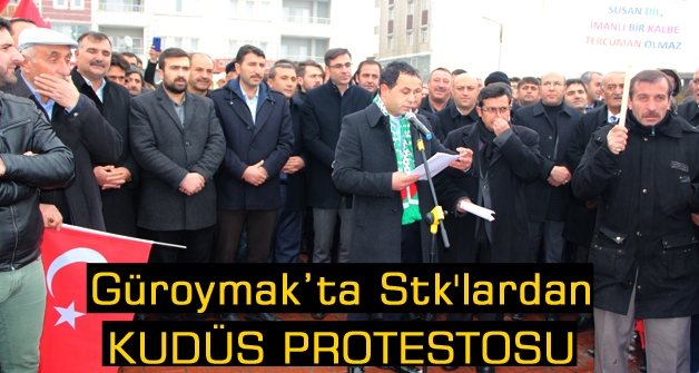 Güroymak’ta Stk'lardan Kudüs protestosu