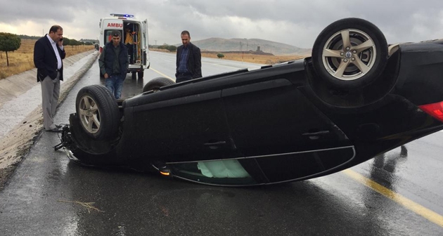 Güroymak’ta trafik kazası 1 yaralı